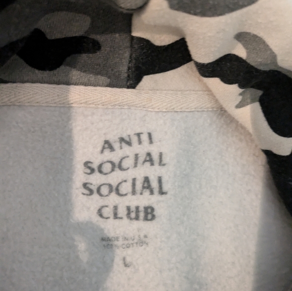 Antisocial Social Club Camo Hoodie - Picture 4 of 5
